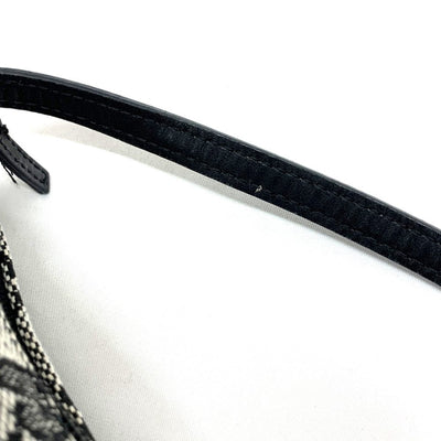 GUCCI(グッチ)　GGキャンバス　アクセサリーポーチ　019・1103　2123　グレー×ブラック　キャンバス×レザー　レディースバッグ 【102062164003】