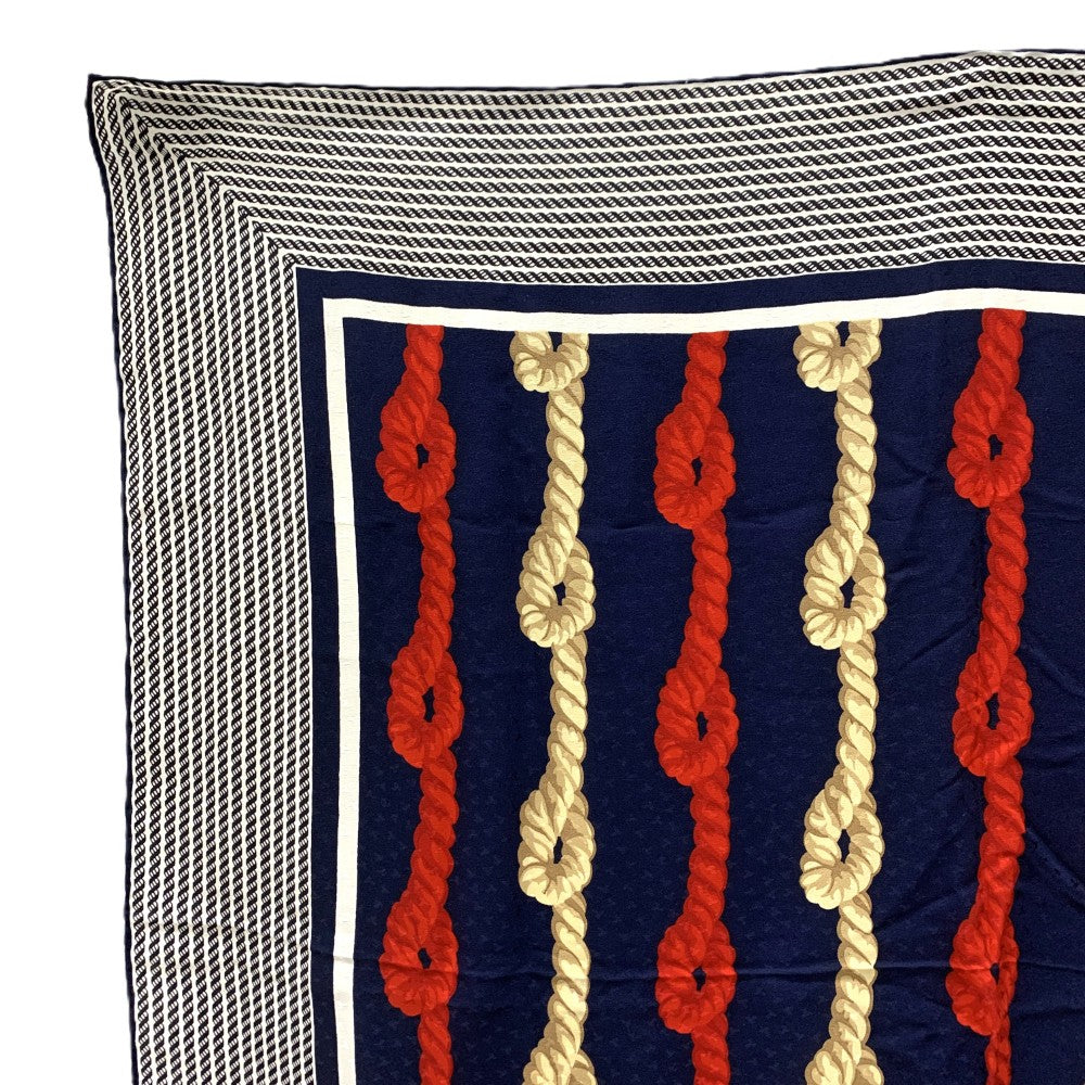 Tiffany & Co. シルクスカーフ ロープデザイン TIFFANY&Co.(ティファニー) ロープ＆ダンシングT スカーフ シルク100