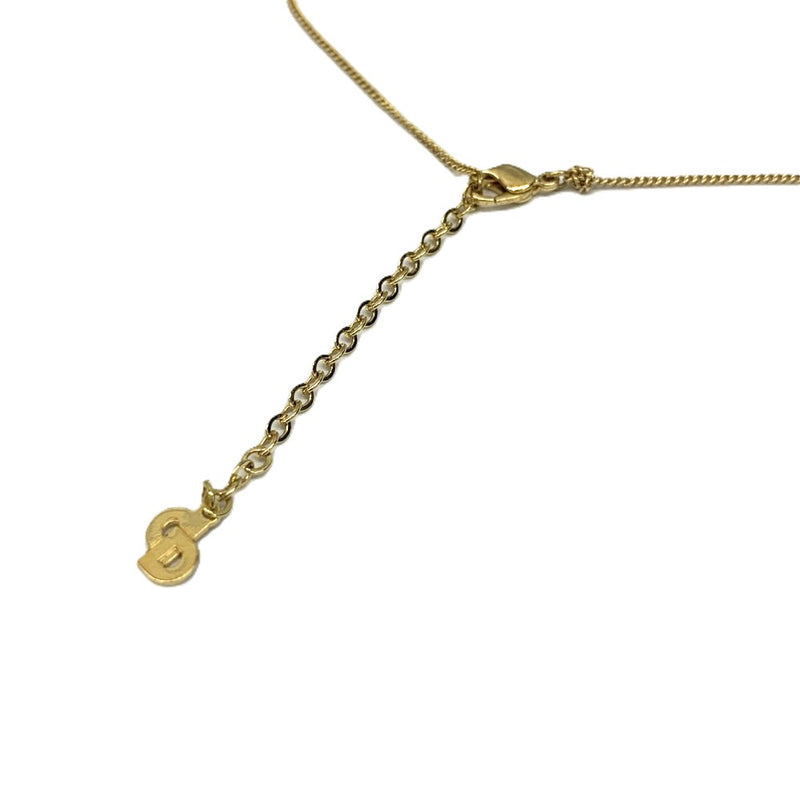 Christian Dior CDロゴ リボンモチーフ ネックレス ゴールドカラー ディオール 【102062197003】