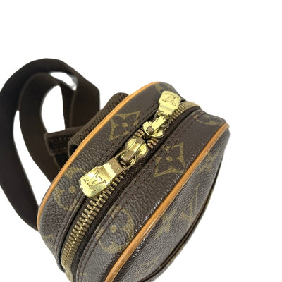 LOUIS VUITTON(ルイ・ヴィトン) モノグラム ポシェット ガンジュ M51870  ボディバッグ モノグラムキャンバス ブラウン系 【102062210001】