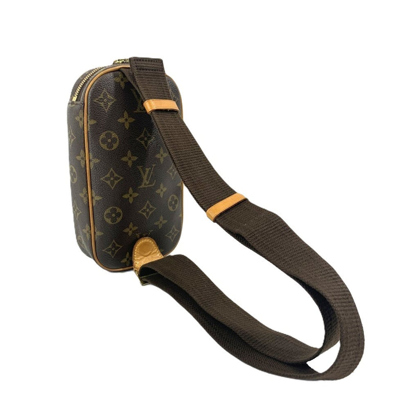 LOUIS VUITTON(ルイ・ヴィトン) モノグラム ポシェット ガンジュ M51870  ボディバッグ モノグラムキャンバス ブラウン系 【102062210001】