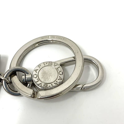BVLGARI(ブルガリ)　ブルガリ・ブルガリ　マン　キーリング　ネイビー　カーフレザー×パラジウムプレートブラス 【102062245005】