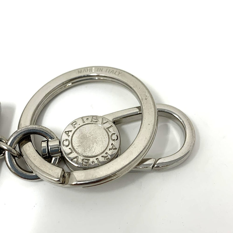 BVLGARI(ブルガリ)　ブルガリ・ブルガリ　マン　キーリング　ネイビー　カーフレザー×パラジウムプレートブラス 【102062245005】