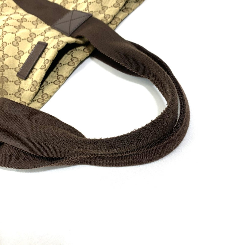 GUCCI(グッチ)　GGキャンバス　トートバッグ　189669　ブラウン系　キャンバス×レザー 【102062281003】