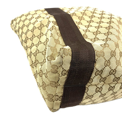 GUCCI(グッチ)　GGキャンバス　トートバッグ　189669　ブラウン系　キャンバス×レザー 【102062281003】