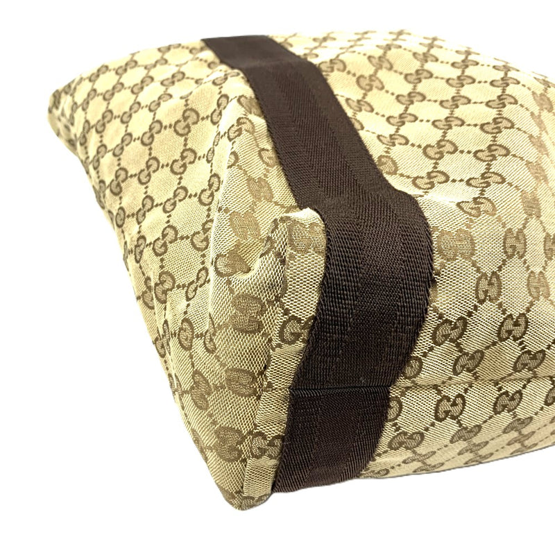 GUCCI(グッチ)　GGキャンバス　トートバッグ　189669　ブラウン系　キャンバス×レザー 【102062281003】