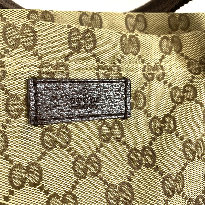 GUCCI(グッチ)　GGキャンバス　トートバッグ　189669　ブラウン系　キャンバス×レザー 【102062281003】