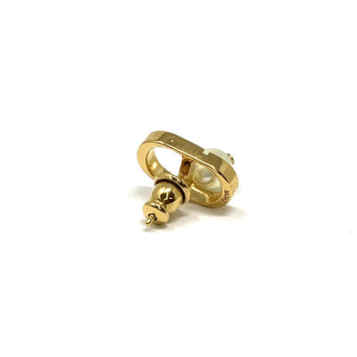 Christian Dior  CDロゴ パールピアス メッキゴールド/パール ディオール レディース 【102062291003】
