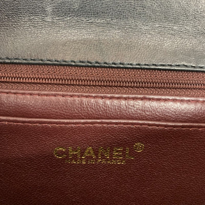 CHANEL(シャネル)　マトラッセ　ココマーク　ハンドバッグ　ラムスキン　ブラック　ターンロック開閉式　レディース 【102062306005】
