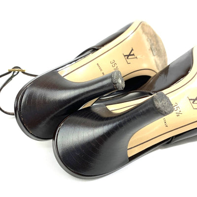 LOUIS VUITTON(ルイ・ヴィトン)　パンプス　サイズ35　1/2(約23cm) バックストラップ　 BO0094 ブラウン系　 【102062308003】