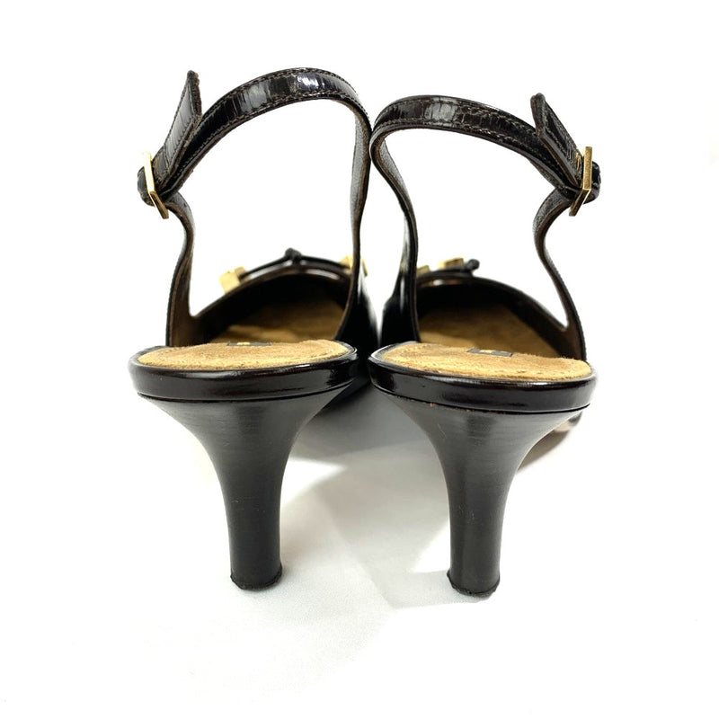 LOUIS VUITTON(ルイ・ヴィトン)　パンプス　サイズ35　1/2(約23cm) バックストラップ　 BO0094 ブラウン系　 【102062308003】