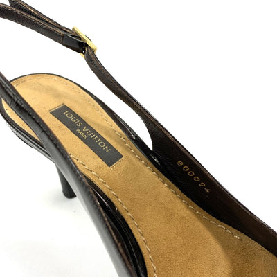LOUIS VUITTON(ルイ・ヴィトン)　パンプス　サイズ35　1/2(約23cm) バックストラップ　 BO0094 ブラウン系　 【102062308003】