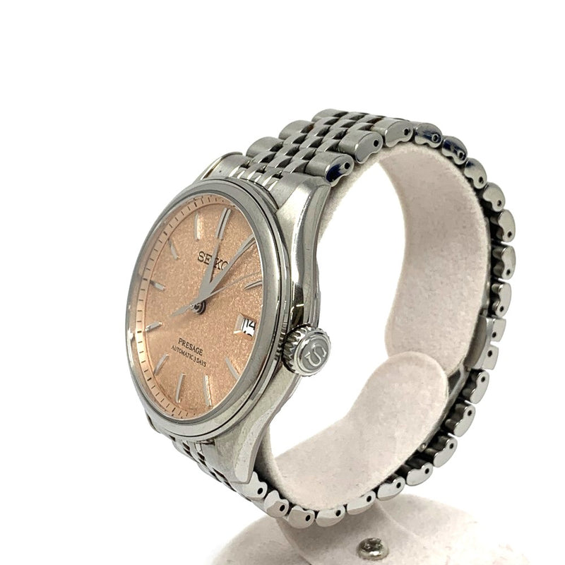 SEIKO(セイコー) 腕時計 PRESAGE 6R55-00H0 ステンレススチール シルバーベルト/洗柿文字盤 アナログ自動巻き（手巻つき） 【102062322001】