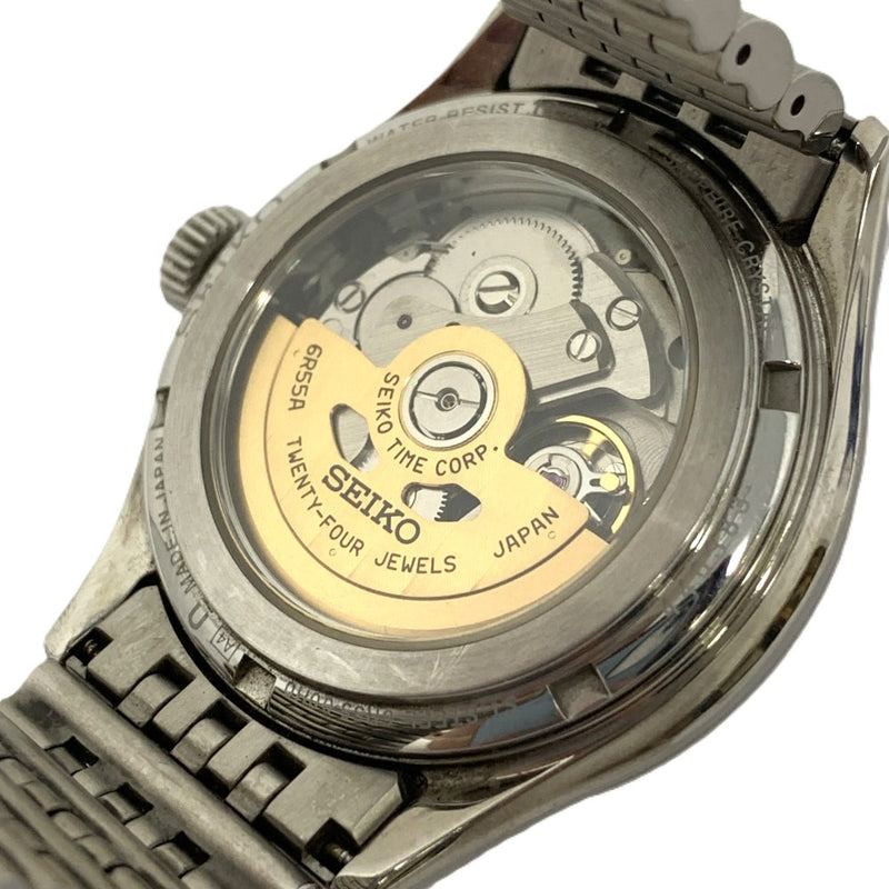 SEIKO(セイコー) 腕時計 PRESAGE 6R55-00H0 ステンレススチール シルバーベルト/洗柿文字盤 アナログ自動巻き（手巻つき） 【102062322001】