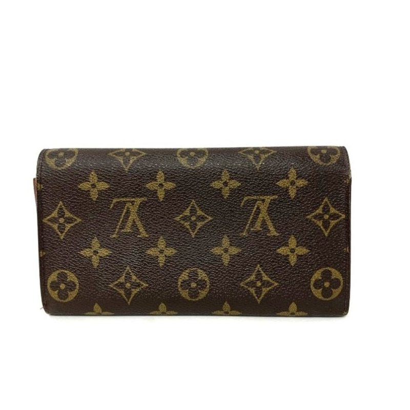 LOUIS VUITTON(ルイ・ヴィトン)　モノグラム　ポシェット ポルトモネ　クレディ  ブラウン系　M61724 長財布 【102062327003】