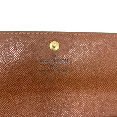 LOUIS VUITTON(ルイ・ヴィトン)　モノグラム　ポシェット ポルトモネ　クレディ  ブラウン系　M61724 長財布 【102062327003】