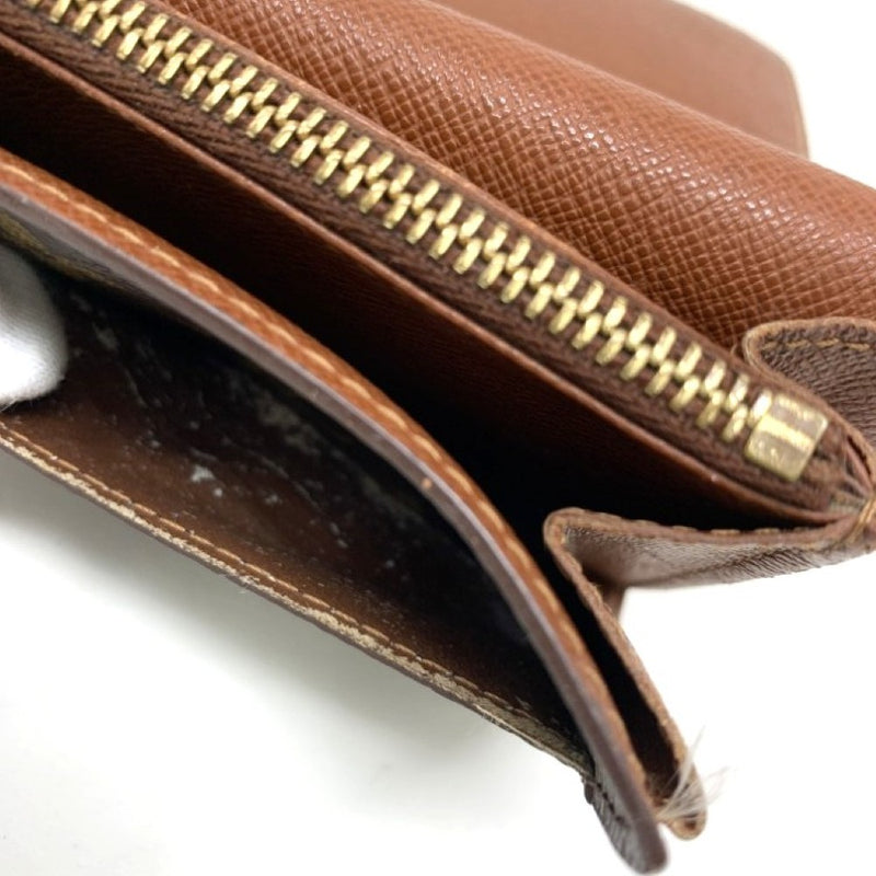 LOUIS VUITTON(ルイ・ヴィトン)　モノグラム　ポシェット ポルトモネ　クレディ  ブラウン系　M61724 長財布 【102062327003】