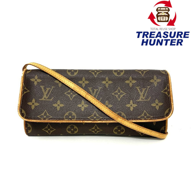 LOUIS VUITTON(ルイ・ヴィトン)　モノグラム　ポシェットツインGM ブラウン系　M51852 レディース バッグ 【102062329003】