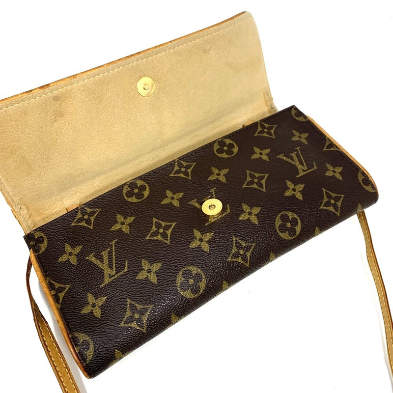LOUIS VUITTON(ルイ・ヴィトン)　モノグラム　ポシェットツインGM ブラウン系　M51852 レディース バッグ 【102062329003】