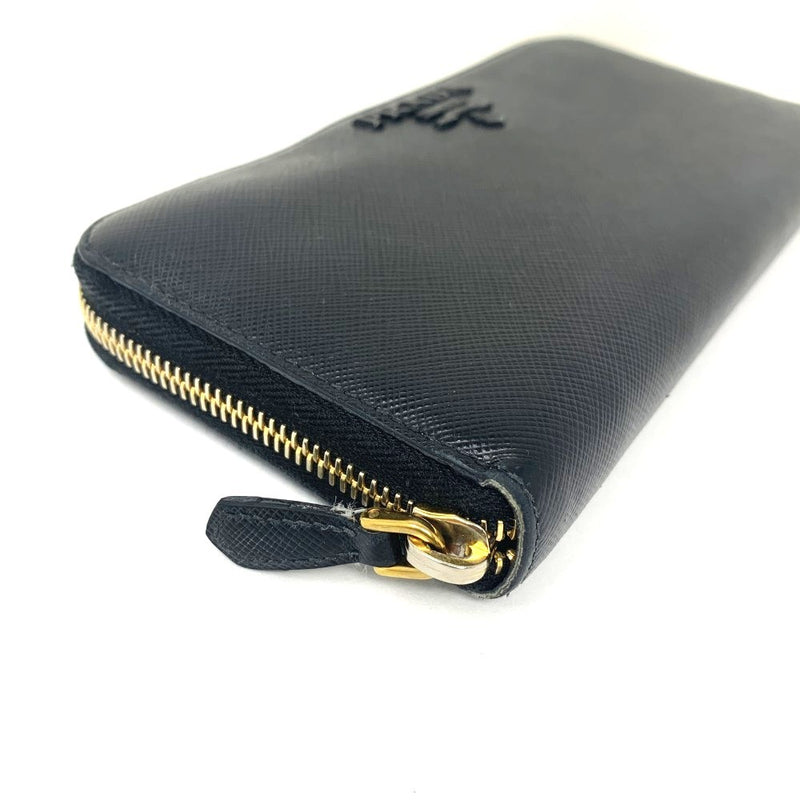 PRADA(プラダ) サフィアーノ ラウンドファスナー長財布 1ML506 レザー NERO ブラック 【102062361005】
