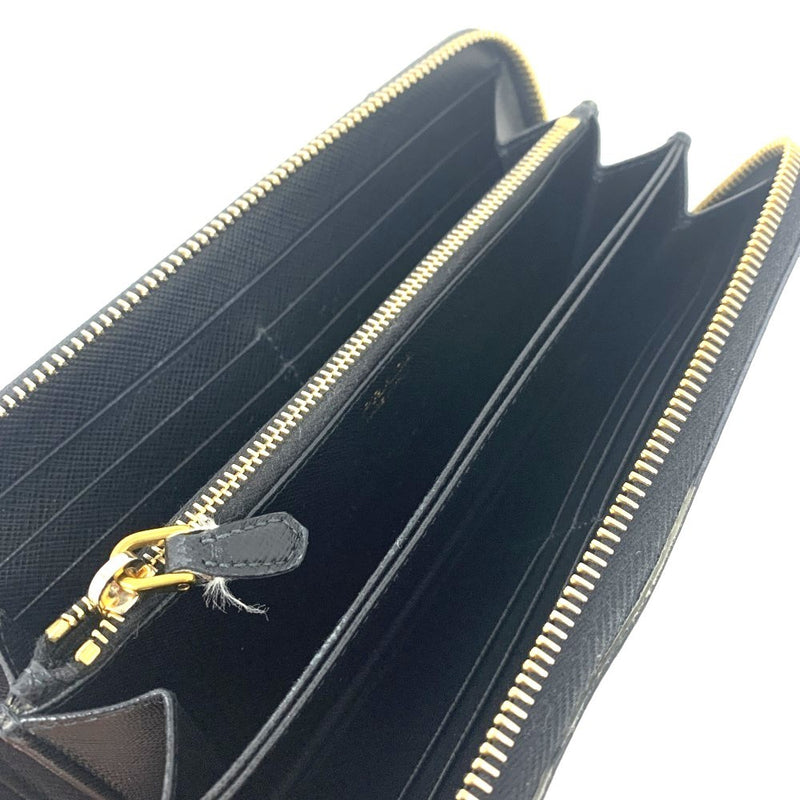 PRADA(プラダ) サフィアーノ ラウンドファスナー長財布 1ML506 レザー NERO ブラック 【102062361005】