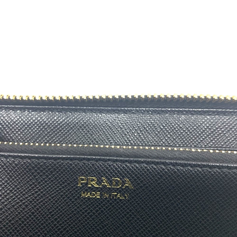 PRADA(プラダ) サフィアーノ ラウンドファスナー長財布 1ML506 レザー NERO ブラック 【102062361005】