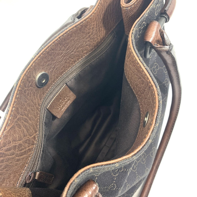 GUCCI(グッチ) GGキャンバス トートバッグ 101971 キャンバス×レザー ダークブラウン レディース バッグ 【102062386005】