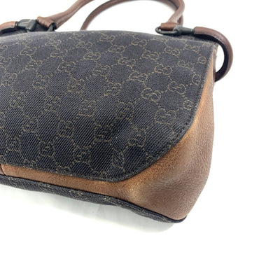 GUCCI(グッチ) GGキャンバス トートバッグ 101971 キャンバス×レザー ダークブラウン レディース バッグ 【102062386005】