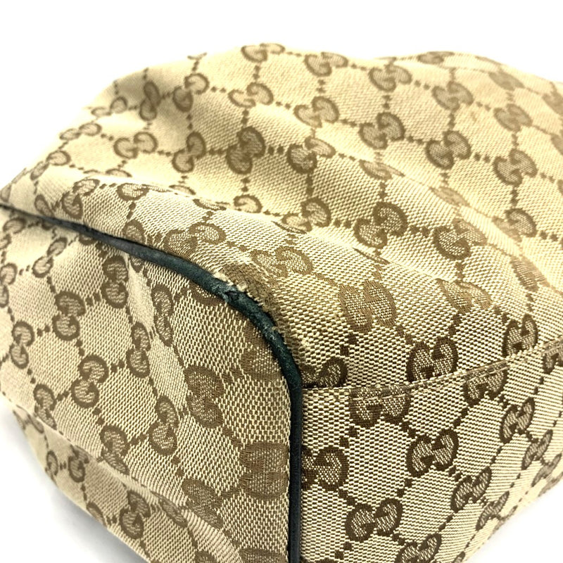 GUCCI(グッチ) GGキャンバス トートバッグ 388919 GGキャンバス×レザー ベージュ×ブラック レディース 【102062398003】