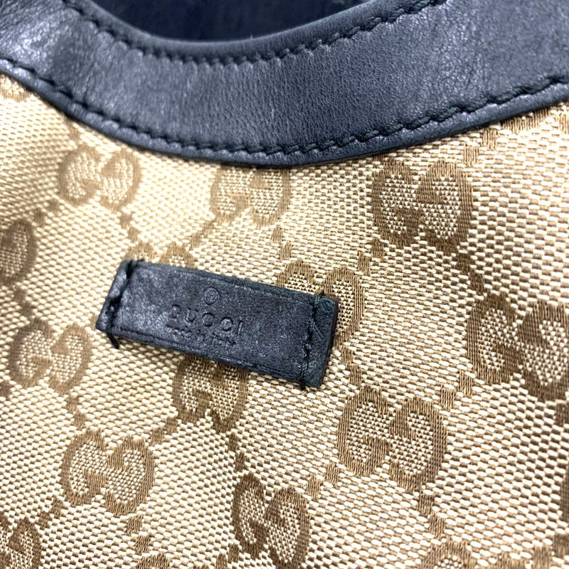 GUCCI(グッチ) GGキャンバス トートバッグ 388919 GGキャンバス×レザー ベージュ×ブラック レディース 【102062398003】
