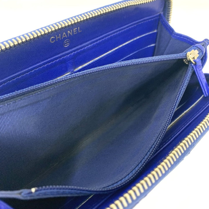 CHANEL(シャネル) マトラッセ ラウンドファスナー長財布 A50097