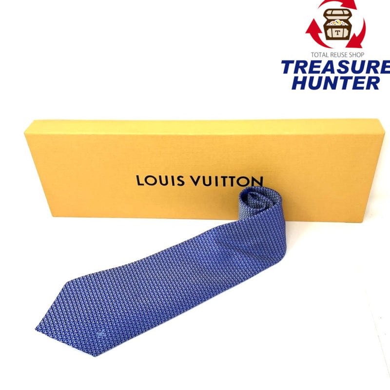 LOUIS VUITTON(ルイ・ヴィトン) ネクタイ ダイヤモンドブイ8CM シルク100% マリーヌ M71200 【102062405003】