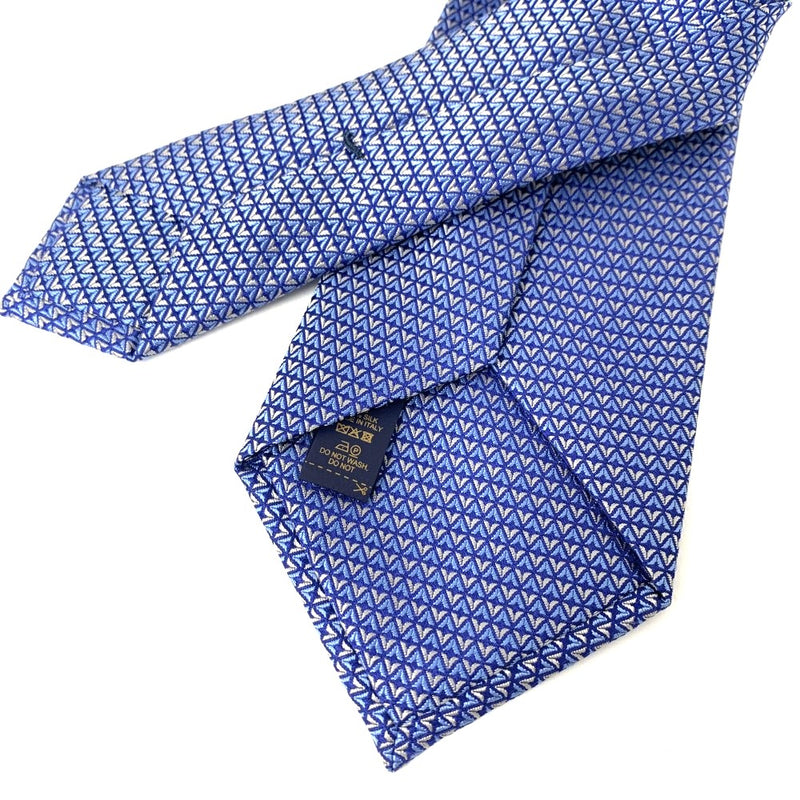 LOUIS VUITTON(ルイ・ヴィトン) ネクタイ ダイヤモンドブイ8CM シルク100% マリーヌ M71200 【102062405003】