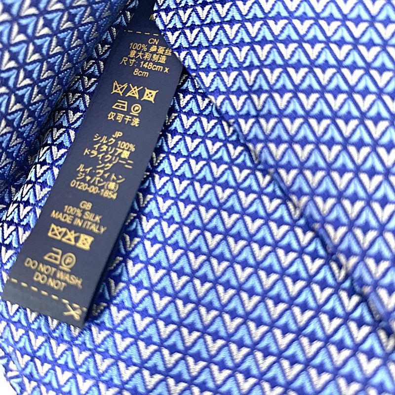 LOUIS VUITTON(ルイ・ヴィトン) ネクタイ ダイヤモンドブイ8CM シルク100% マリーヌ M71200 【102062405003】