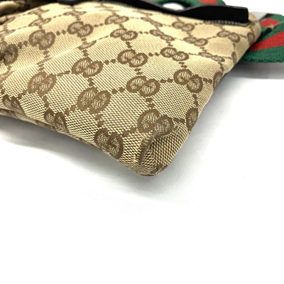 GUCCI(グッチ) GGキャンバス ウエストバッグ 28566  GGキャンバス×レザー ブラウン ベージュ 【102062433003】