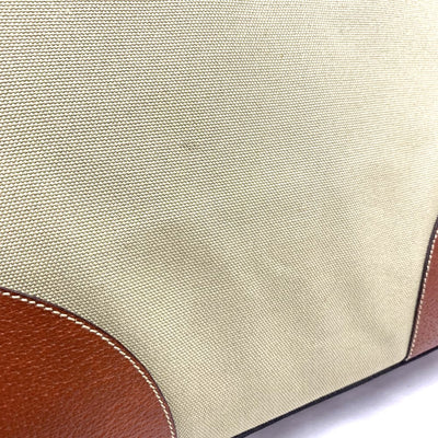PRADA(プラダ) キャンバス トートバッグ BR0391 キャンバス×レザー ベージュ×ブラウン 【102062443003】