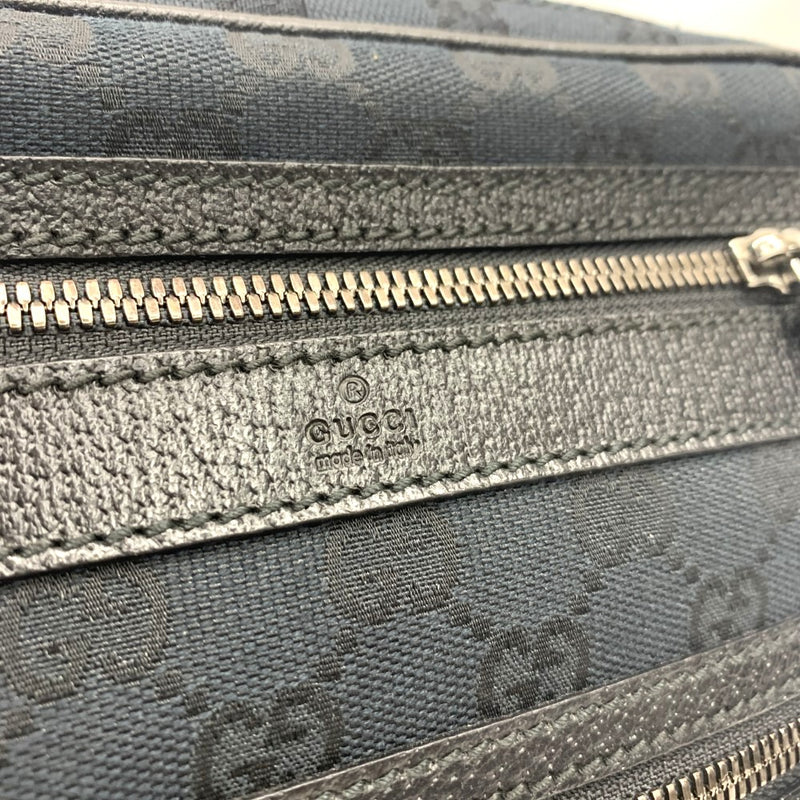 GUCCI(グッチ) GGキャンバス ショルダーバッグ 92551 キャンバス×レザー ブラック メンズ 【102062487003】