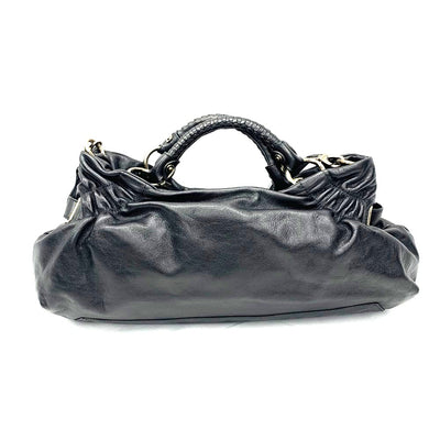 Salvatore Ferragamo フェラガモ ガンチーニ ハンドバッグ レザー ブラック レディース バッグ 【102062488003】