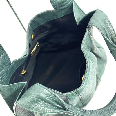Salvatore Ferragamo フェラガモ ガンチーニ ハンドバッグ レザー グリーン レディース バッグ 【102062488003】
