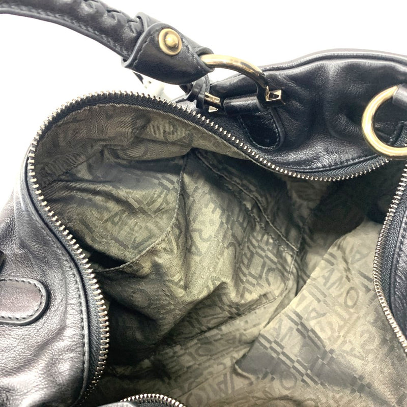 Salvatore Ferragamo フェラガモ ガンチーニ ハンドバッグ レザー ブラック レディース バッグ 【102062488003】