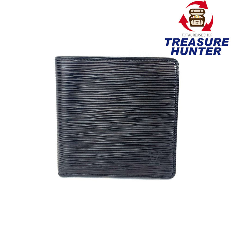 LOUIS VUITTON(ルイ・ヴィトン) エピ ポルト ピエ カルト クレディ モネ M63542 エピレザー ノワール メンズ 二つ折り財布 【102062492001】