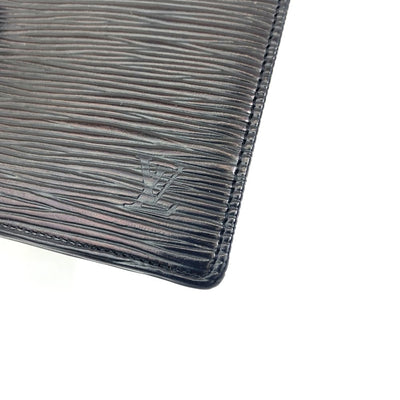 LOUIS VUITTON(ルイ・ヴィトン) エピ ポルト ピエ カルト クレディ モネ M63542 エピレザー ノワール メンズ 二つ折り財布 【102062492001】