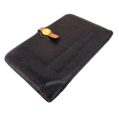 HERMES(エルメス) ドゴン GM 長財布 トゴ ブラウン×オレンジステッチ □I ベルト金具 二つ折り開閉  【102062498001】