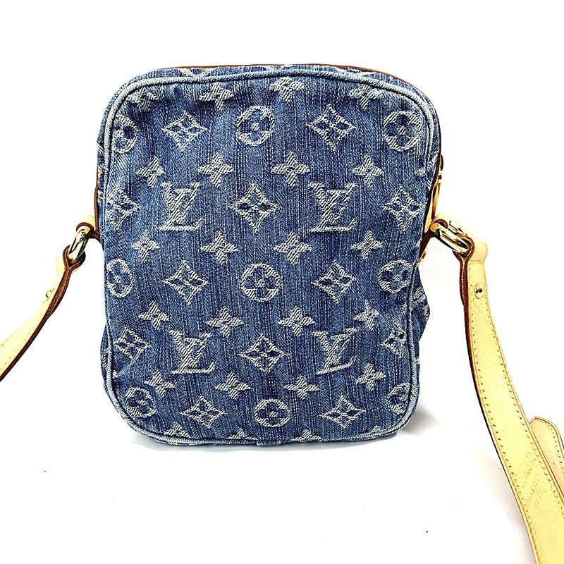 LOUIS VUITTON(ルイ・ヴィトン) モノグラムデニム カメラバッグ M95348 ブルー  【102062538003】