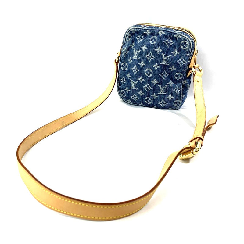 LOUIS VUITTON(ルイ・ヴィトン) モノグラムデニム カメラバッグ M95348 ブルー  【102062538003】