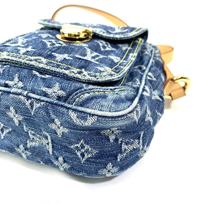 LOUIS VUITTON(ルイ・ヴィトン) モノグラムデニム カメラバッグ M95348 ブルー  【102062538003】