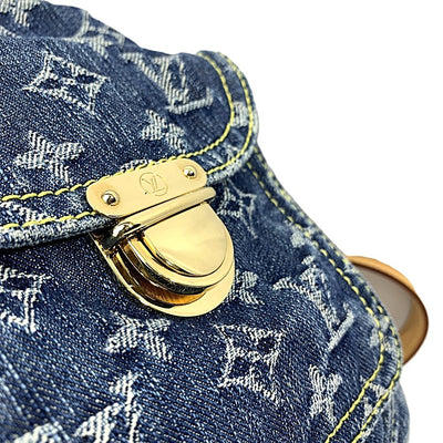 LOUIS VUITTON(ルイ・ヴィトン) モノグラムデニム カメラバッグ M95348 ブルー  【102062538003】