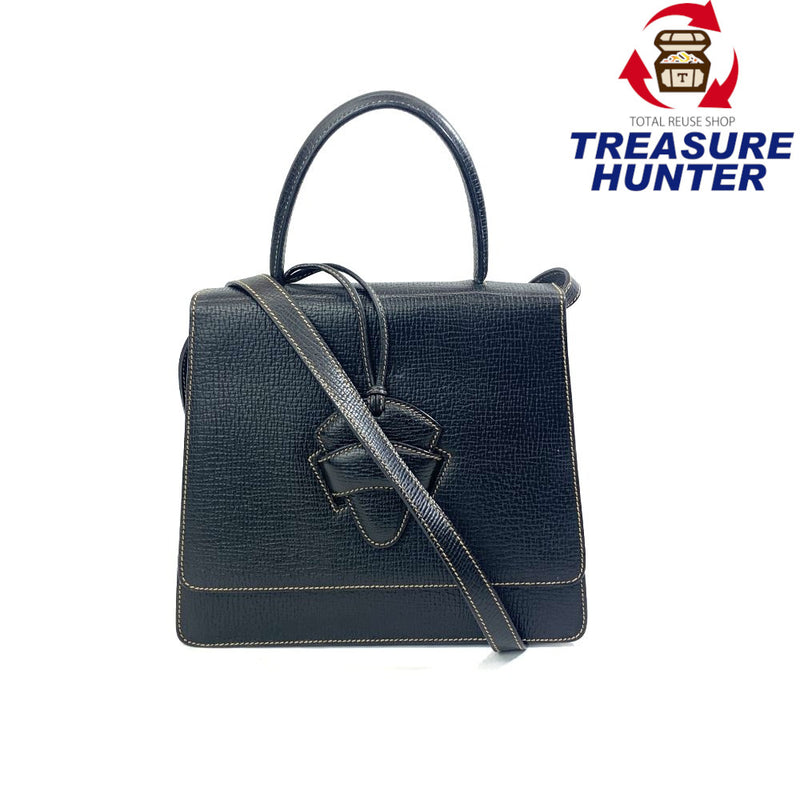 LOEWE(ロエベ) バルセロナ 2WAYバッグ レザー ブラック レディース ハンドバッグ ショルダーバッグ 【102062648001】