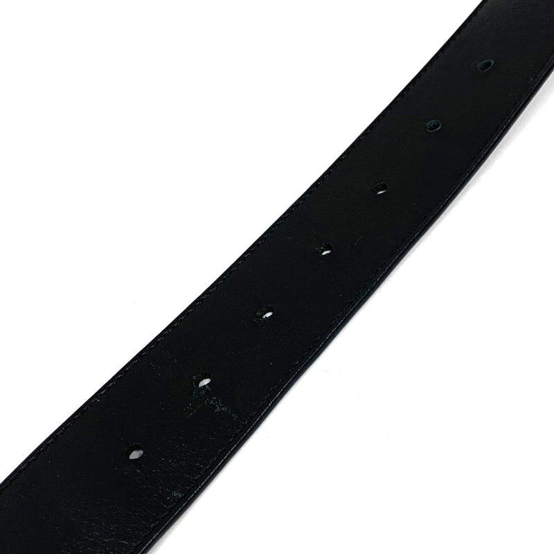 GUCCI グッチ ダブルG ワイドベルト レザー ブラック/ゴールド 400593 ウエスト70-85cm  【102062656003】