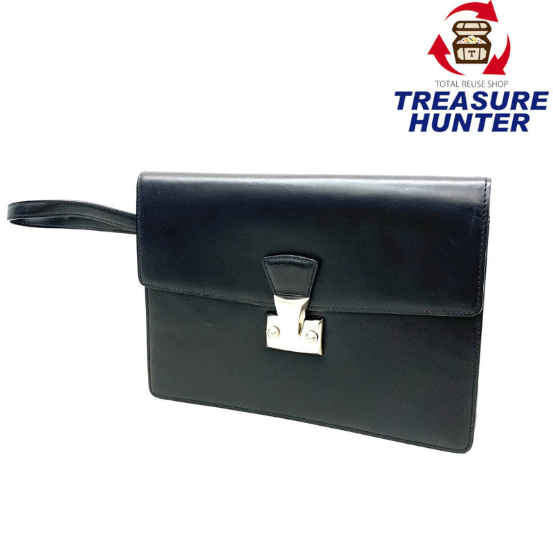 Cartier(カルティエ)　パシャ　セカンドバッグレザー　ブラック 【102062662001】